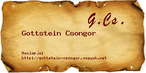 Gottstein Csongor névjegykártya